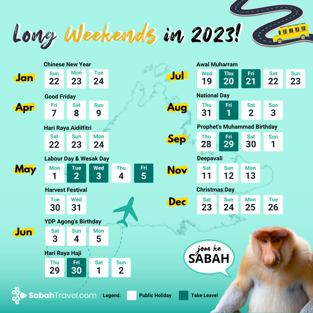 sabah-public-holidays-2023-long-weekends