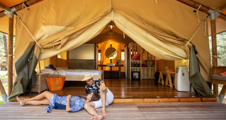 Escape to Dinawan Island: Tropical Glamping Paradise