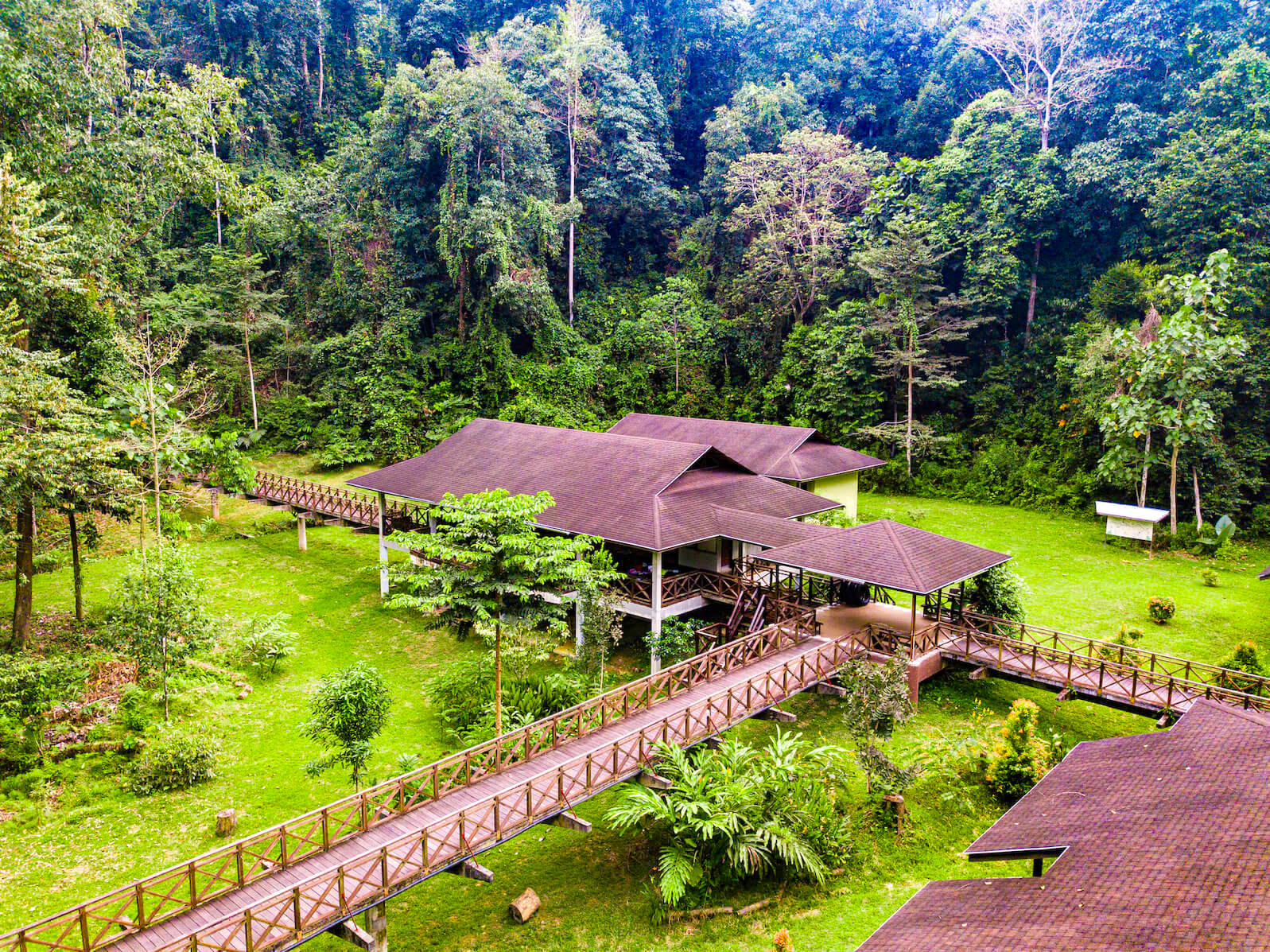 Kawag Nature Lodge situated within the Kawag rainforest which is filled with endemic flora and fauna.