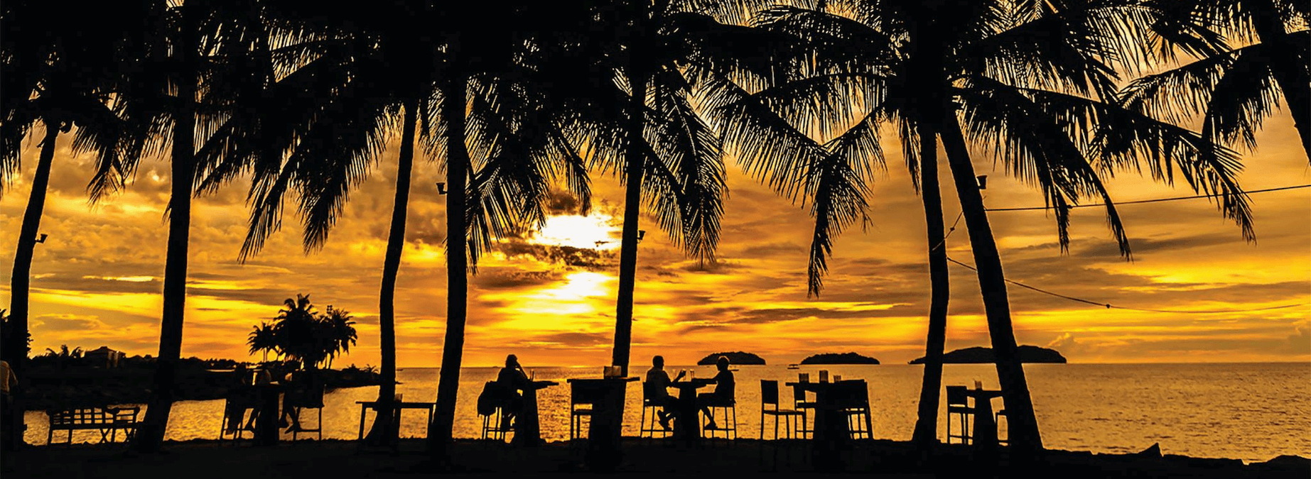 Beautiful sunset viewing spot at Sutera Harbour Bar