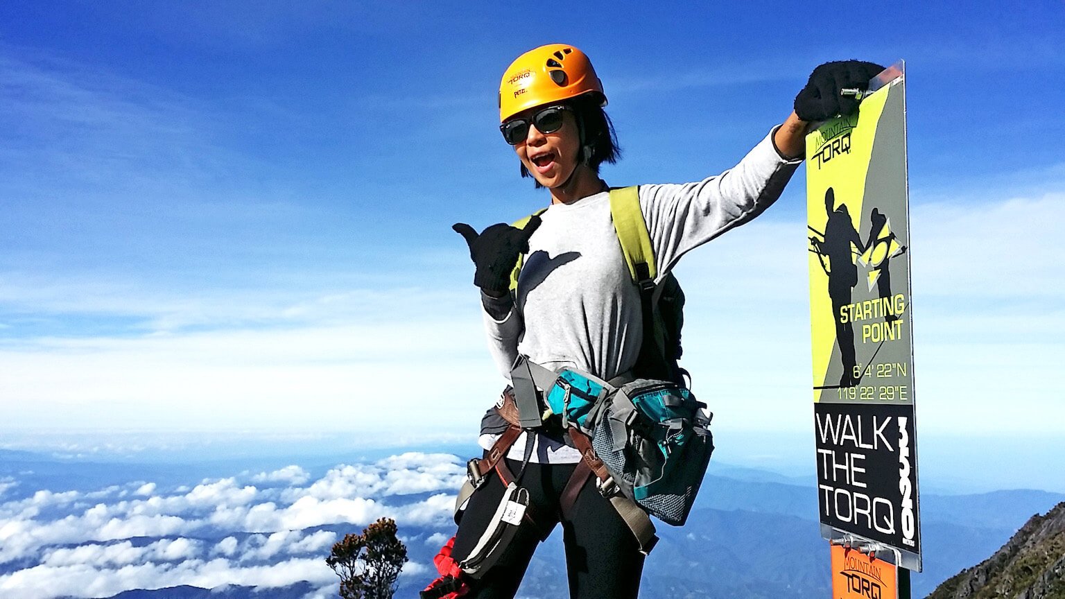 Snap a picture before going for the challenge at Walk The Torq starting point