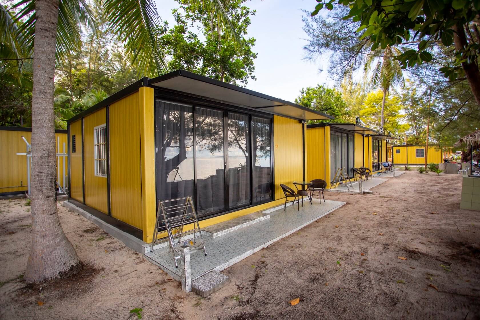 Little Dolphin Mantanani Island Resort, a newly built container-style resort on Mantanani Island