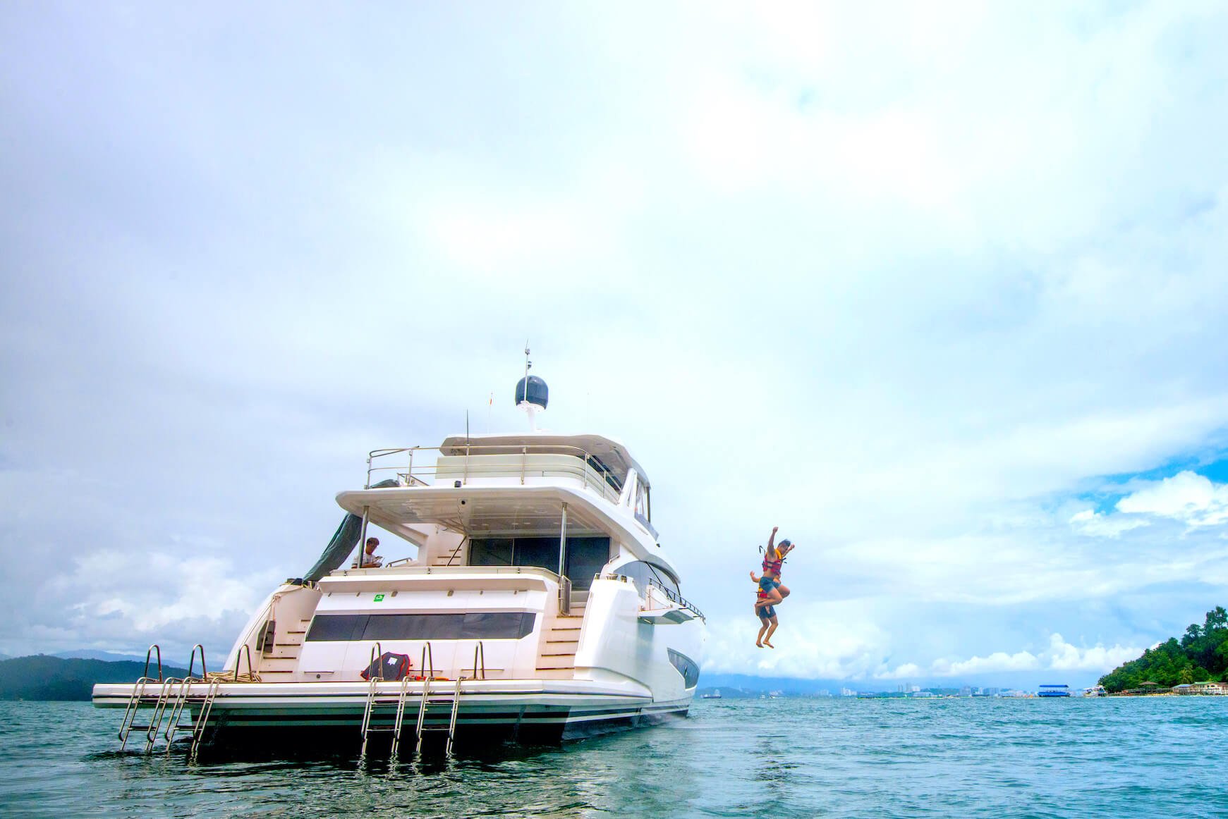 Fun water activities available onboard, a great way to celebrate special occasions and events