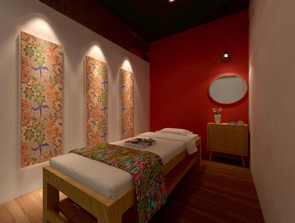 Treatment rooms are decorated with a Bornean touch for an authentic spa experience.