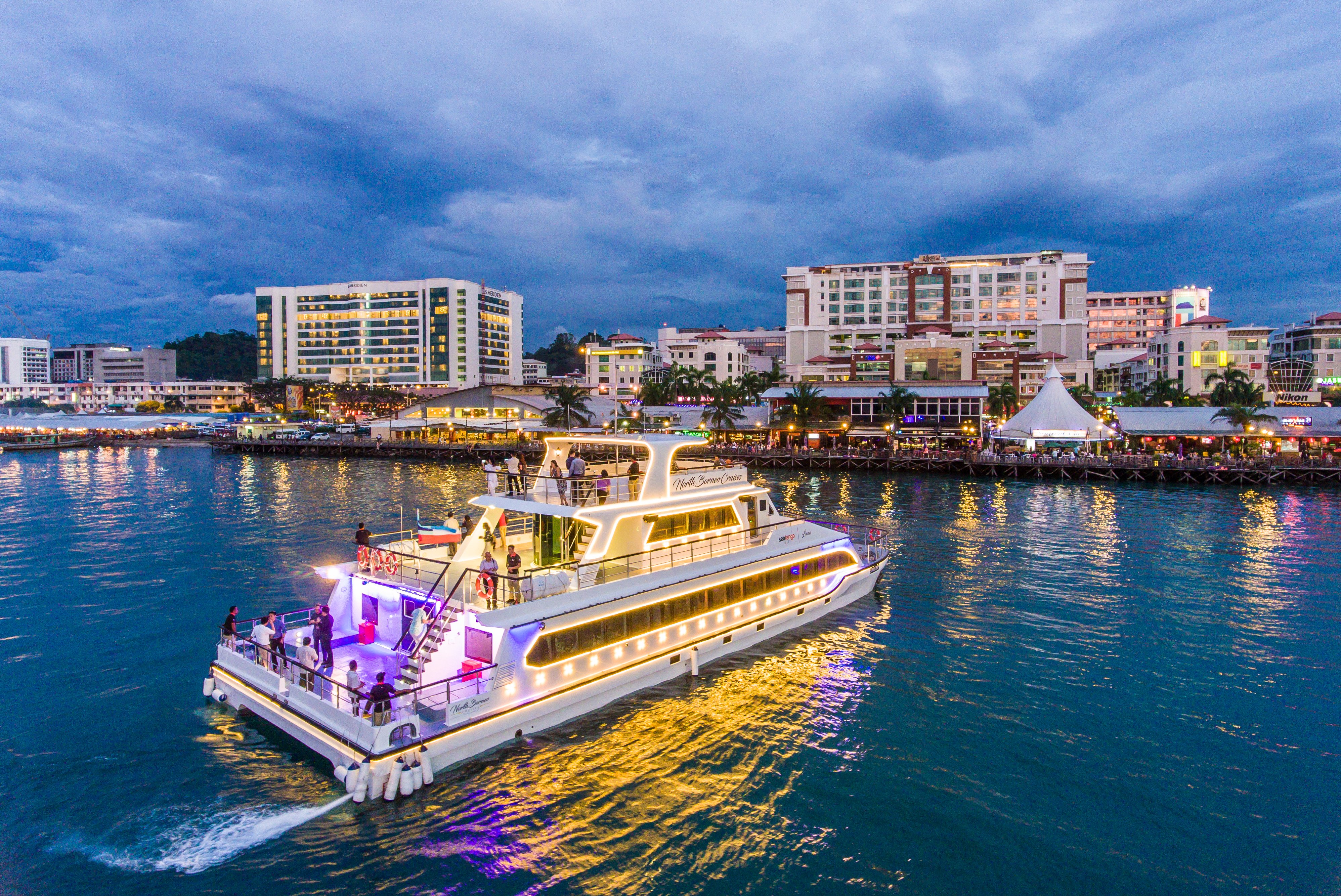 Luxury sunset or city night cruise perfect for special occasions, birthday parties or just a simple get-together